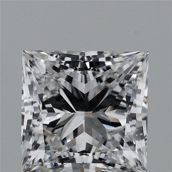 3.14ct Princess D VVS2 Lab Created Diamond