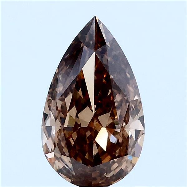 1.01ct Pear FANCY BROWN VVS2 Lab Created Diamond