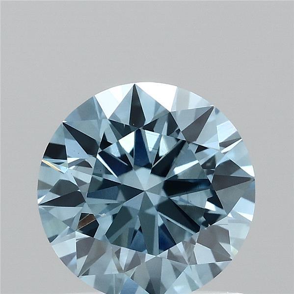 1.12ct Round FANCY VIVID BLUE VS1 Lab Created Diamond