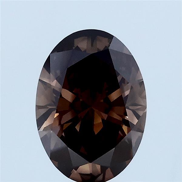 1.05ct Oval FANCY DEEP BROWN VS1 Lab Created Diamond
