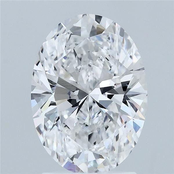 2.09ct Oval D VVS2 Lab Created Diamond