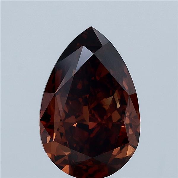 2ct Pear FANCY DEEP ORANGE VS1 Lab Created Diamond