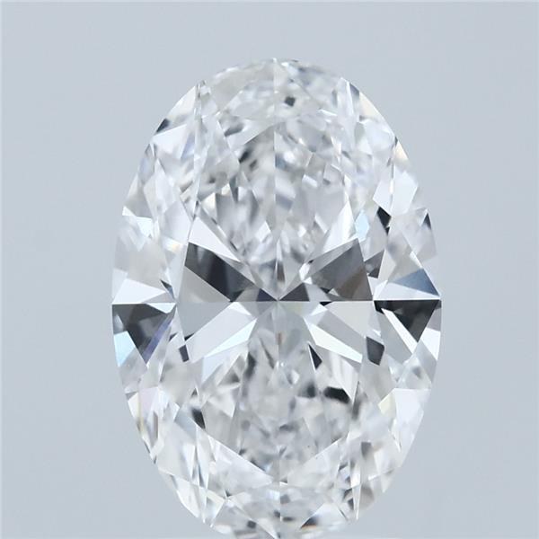 2.54ct Oval D VVS2 Lab Created Diamond