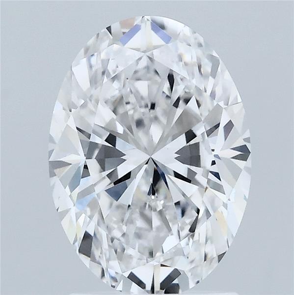 2ct Oval D VVS2 Lab Created Diamond