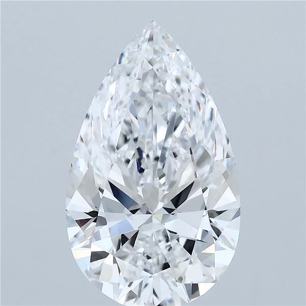 3.08ct Pear E VVS2 Lab Created Diamond