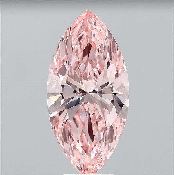 6.25ct Marquise FANCY VIVID PINK VS2 Lab Created Diamond
