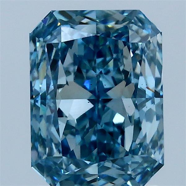 2.02ct Radiant FANCY VIVID BLUE VS2 Lab Created Diamond