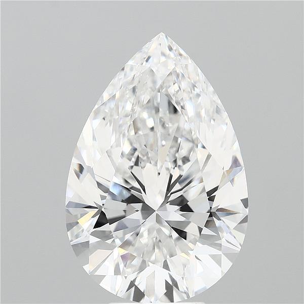 8.05ct Pear E VVS2 Lab Created Diamond