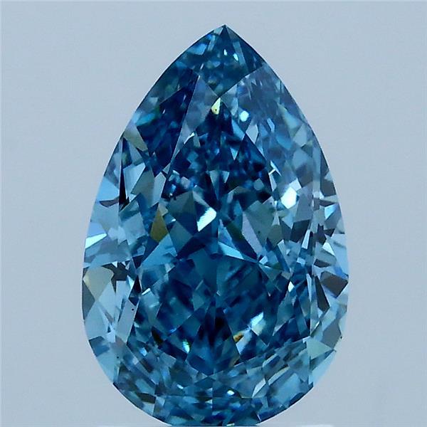 2.04ct Pear FANCY VIVID BLUE VS1 Lab Created Diamond