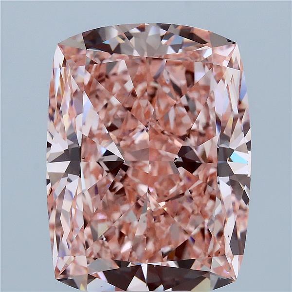 11.01ct Cushion FANCY VIVID PINK VS1 Lab Created Diamond