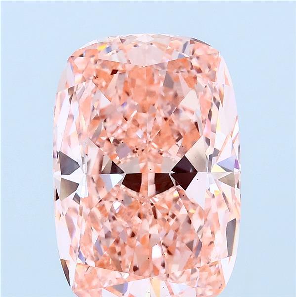 5.05ct Cushion FANCY VIVID PINK VS2 Lab Created Diamond