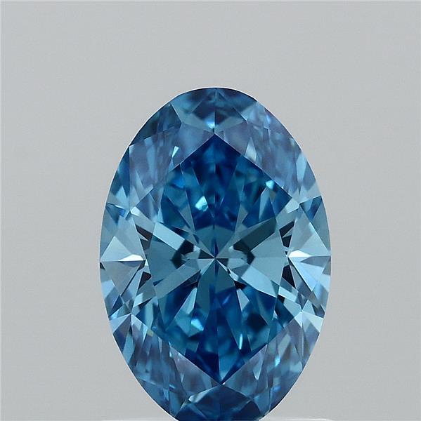 1.04ct Oval FANCY VIVID BLUE VVS2 Lab Created Diamond