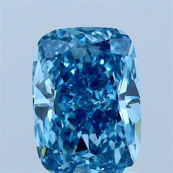 2.01ct Cushion FANCY VIVID BLUE VS1 Lab Created Diamond