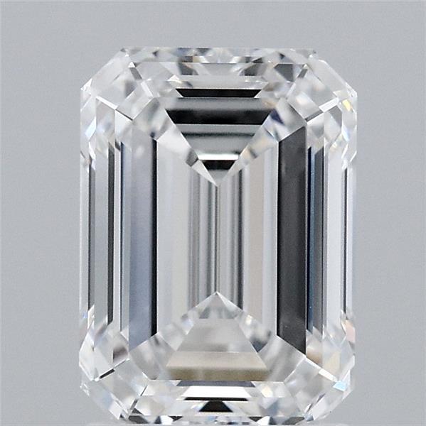 2.1ct Emerald D VVS1 Lab Created Diamond