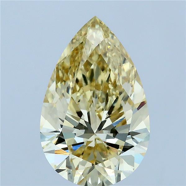 3.02ct Pear FANCY INTENSE YELLOW VVS1 Lab Created Diamond