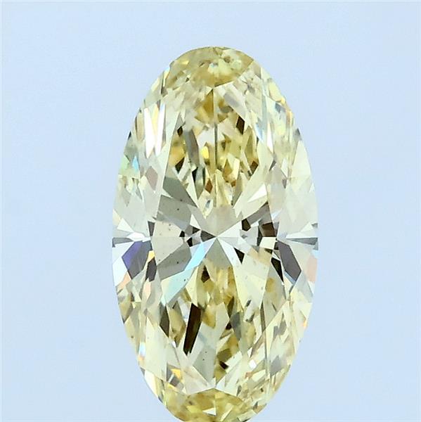 1ct Oval FANCY YELLOW VS2 Lab Created Diamond