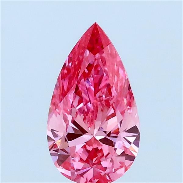 0.51ct Pear FANCY VIVID PINK VS1 Lab Created Diamond