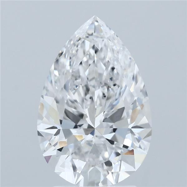 3.02ct Pear E VVS2 Lab Created Diamond