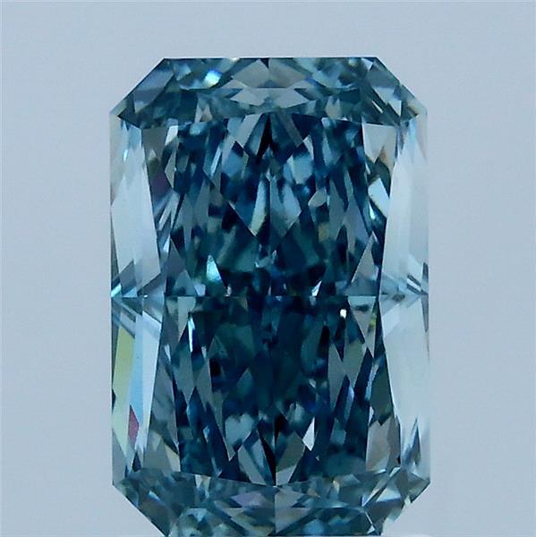 2.01ct Radiant FANCY VIVID BLUE VS1 Lab Created Diamond