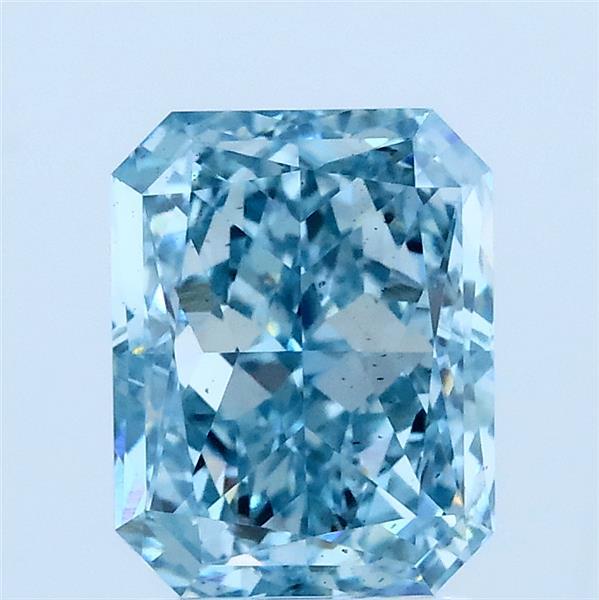 2.02ct Radiant FANCY INTENSE BLUE VS2 Lab Created Diamond