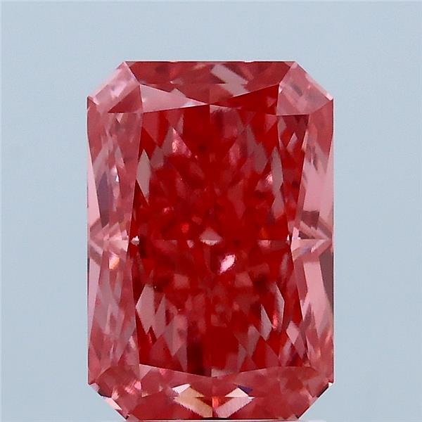 2.55ct Radiant FANCY VIVID PINK VS1 Lab Created Diamond