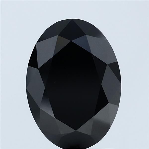 2.03ct Oval FANCY BLACK  Lab Created Diamond