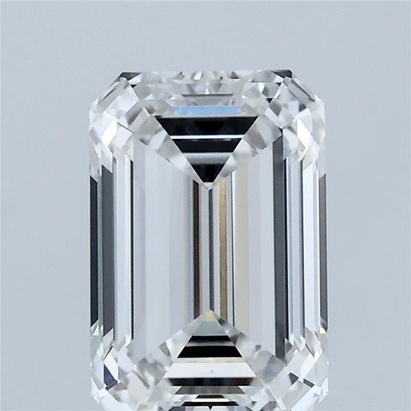 2.1ct Emerald F VVS2 Lab Created Diamond