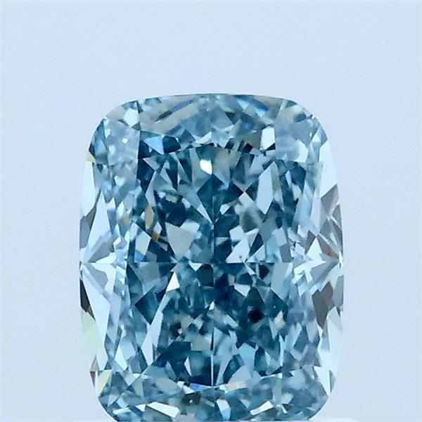 1.14ct Cushion FANCY VIVID BLUE VS1 Lab Created Diamond