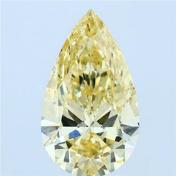 3ct Pear FANCY INTENSE YELLOW VVS2 Lab Created Diamond