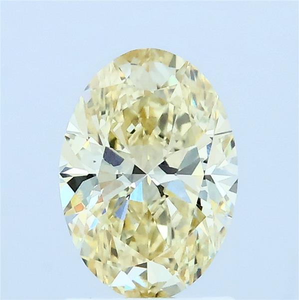 1.03ct Oval FANCY YELLOW VVS2 Lab Created Diamond