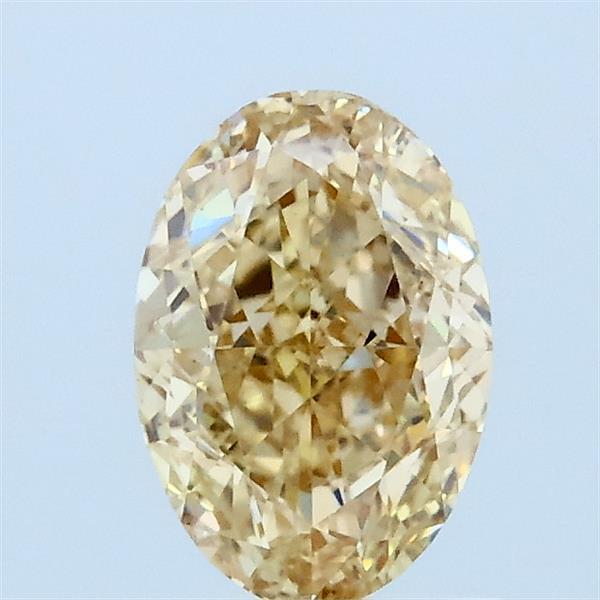 1.02ct Oval FANCY YELLOW VS1 Lab Created Diamond