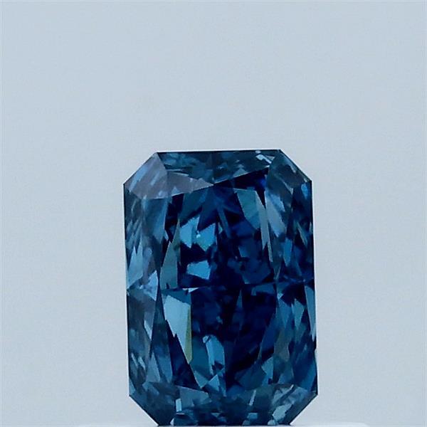 0.5ct Radiant FANCY VIVID BLUE VVS2 Lab Created Diamond