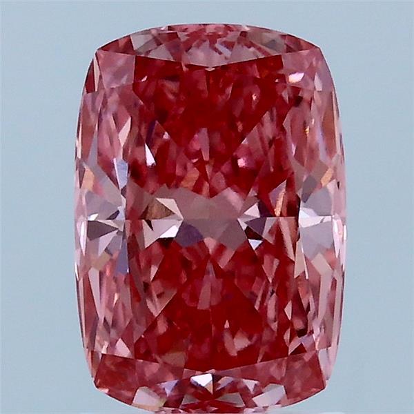 1.55ct Cushion FANCY VIVID PINK VS1 Lab Created Diamond