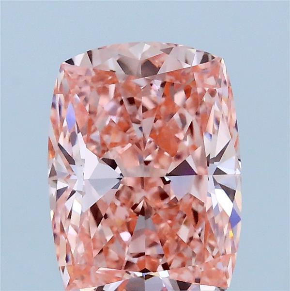 2.03ct Cushion FANCY VIVID PINK VVS1 Lab Created Diamond