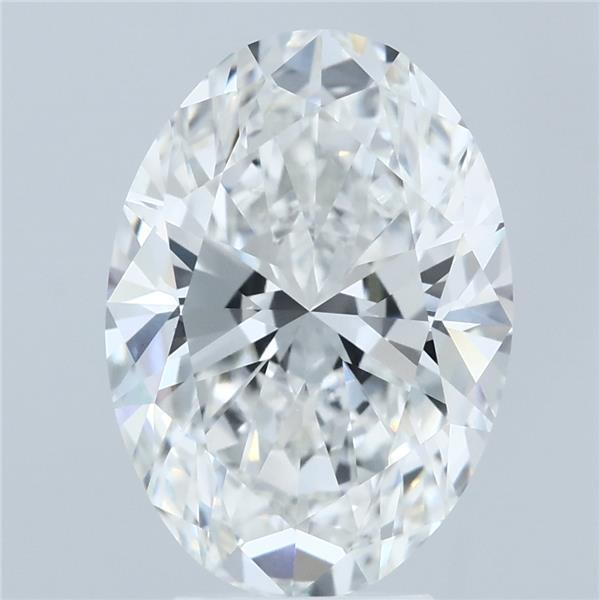 4.54ct Oval F VVS2 Lab Created Diamond