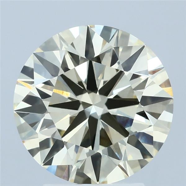 3.02ct Round LIGHT YELLOW VVS2 Lab Created Diamond