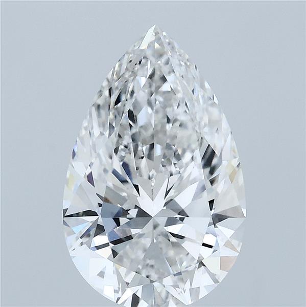 3.09ct Pear F VS1 Lab Created Diamond
