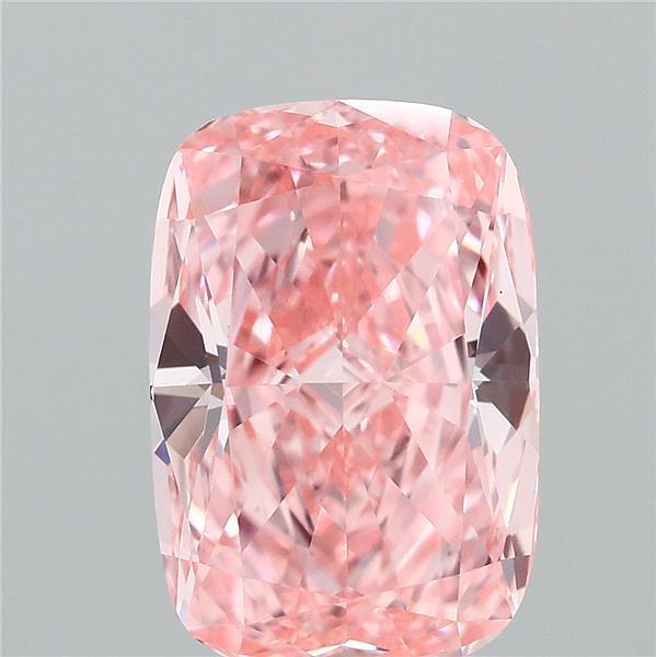 2.08ct Cushion FANCY VIVID PINK VS1 Lab Created Diamond