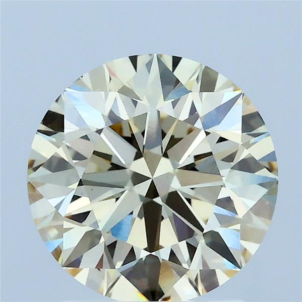 2.01ct Round LIGHT YELLOW VS1 Lab Created Diamond