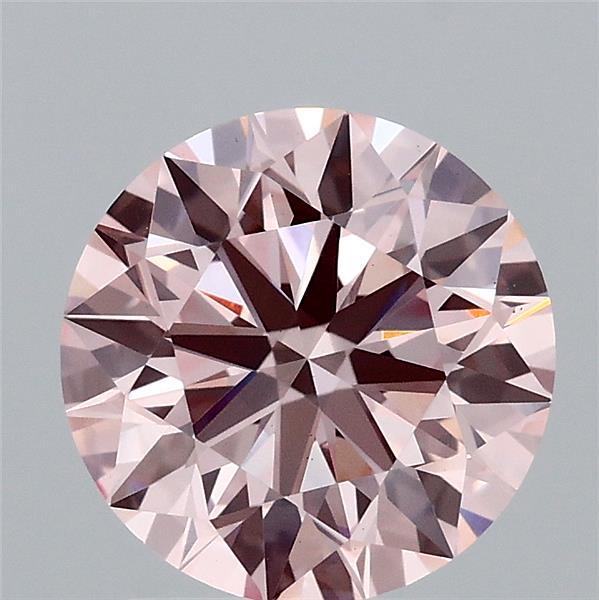 2.05ct Round FANCY INTENSE PINK VS1 Lab Created Diamond