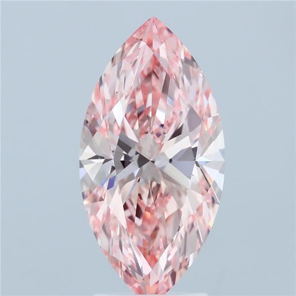 3.01ct Marquise FANCY VIVID PINK VS1 Lab Created Diamond