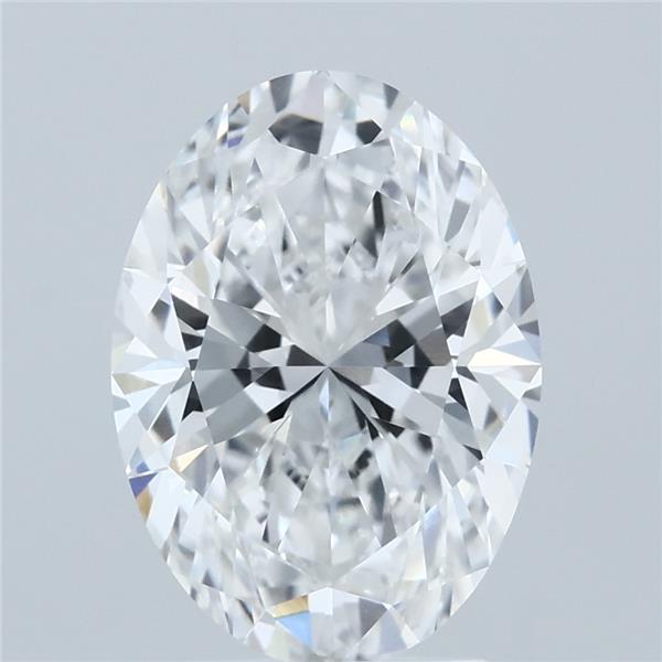 3.05ct Oval E VVS2 Lab Created Diamond