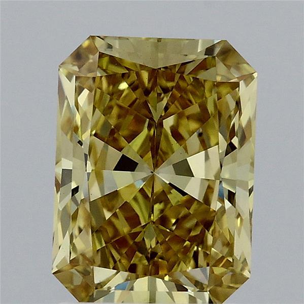 2.01ct Radiant FANCY VIVID YELLOW VS1 Lab Created Diamond