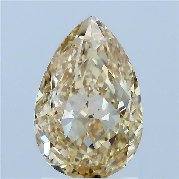 2.04ct Pear FANCY LIGHT YELLOW VS1 Lab Created Diamond