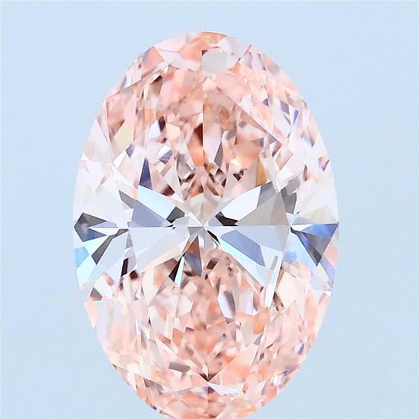 2ct Oval FANCY INTENSE PINK VVS2 Lab Created Diamond