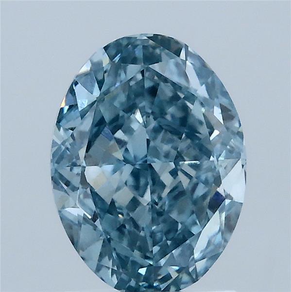 2ct Oval FANCY VIVID BLUE VS1 Lab Created Diamond