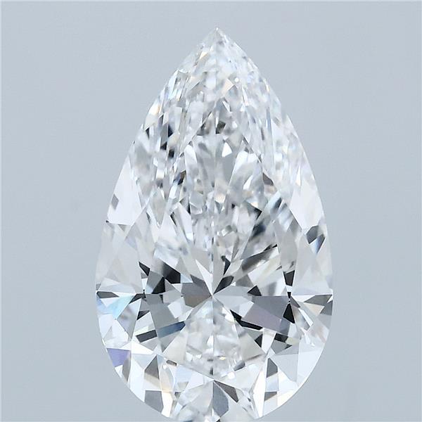 3.1ct Pear E VVS2 Lab Created Diamond