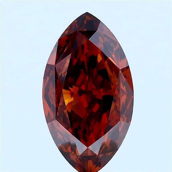 2.02ct Marquise FANCY DEEP BROWNISH ORANGE VVS2 Lab Created Diamond