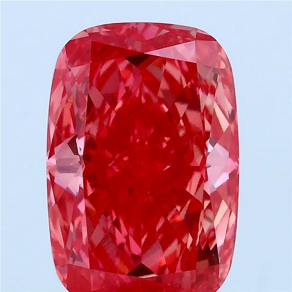 3.22ct Cushion FANCY VIVID PINK VS1 Lab Created Diamond