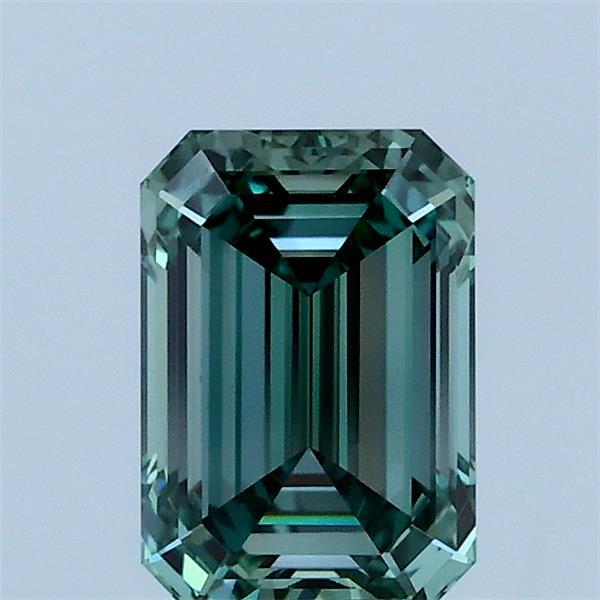 1.02ct Emerald FANCY VIVID GREEN VVS2 Lab Created Diamond